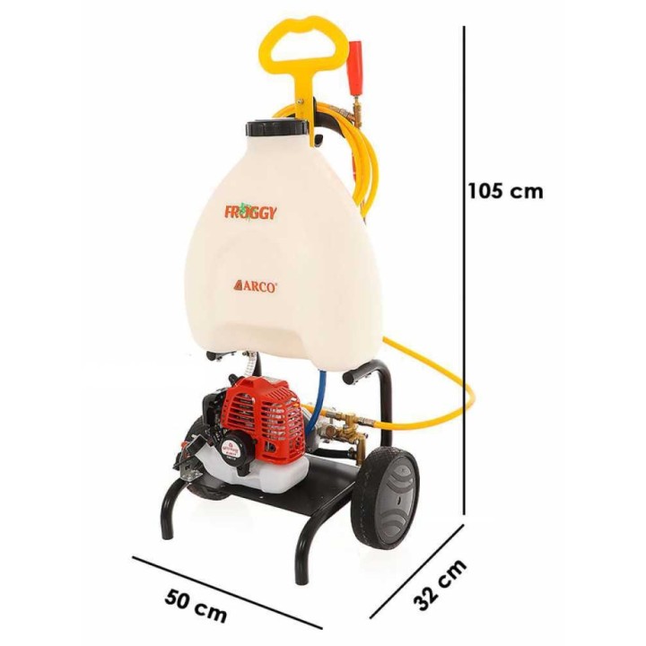 Arco Froggy Super S 25A ruiskutuspumppu, 2-tahtimoottori, 20 l, trolley