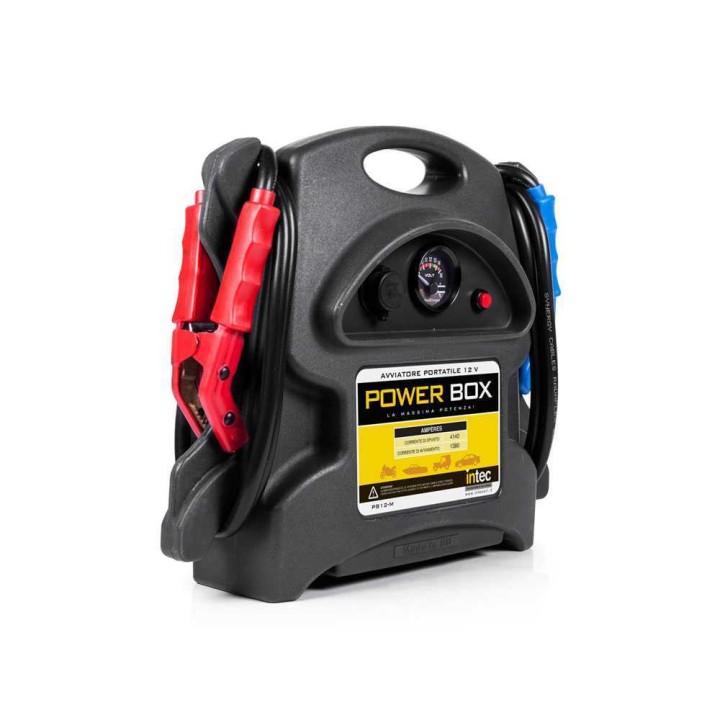 Intec PB12-M ammattikäyttöön tarkoitettu 12 V:n käynnistin, 1 380 A, LED-valo