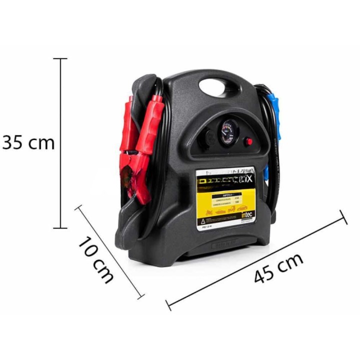 Intec PB12-M ammattikäyttöön tarkoitettu 12 V:n käynnistin, 1 380 A, LED-valo