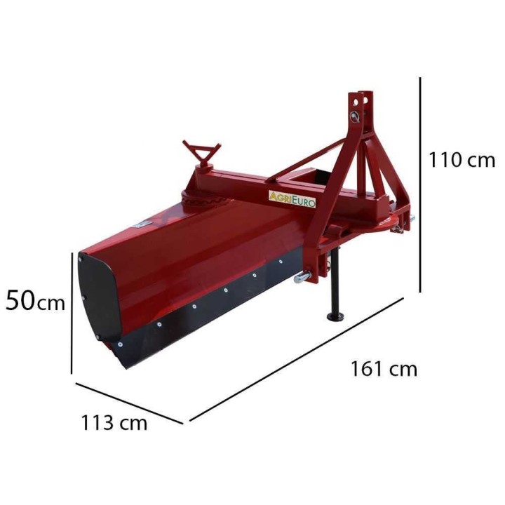 LLM160-tasauslana traktorille, 160 cm, 360° kääntyvä lava
