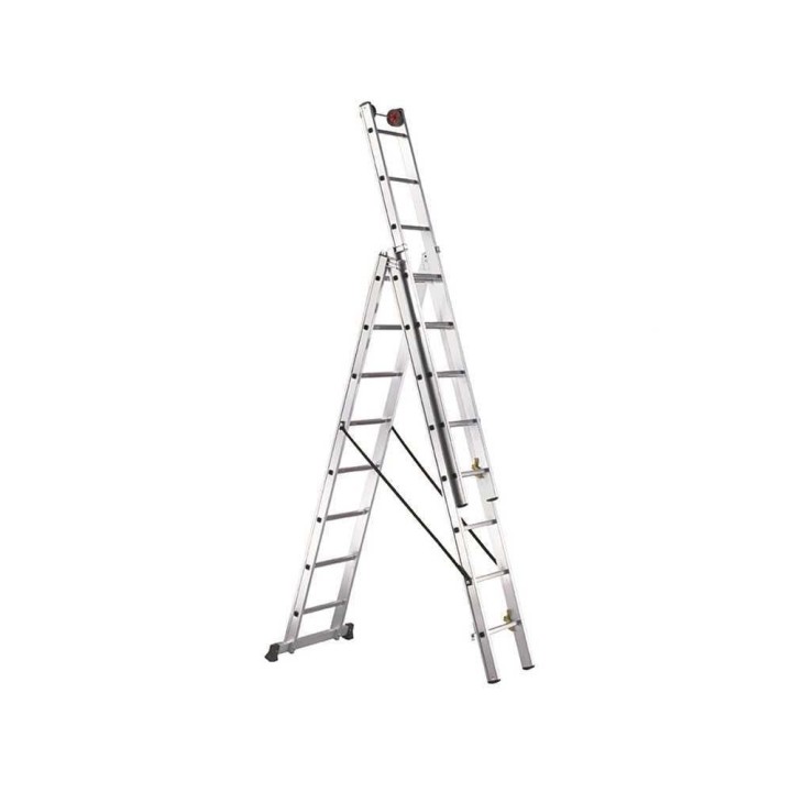 Svelt E3 SCE30040 teleskooppitikas, 3 × 14 askelmaa, 10,20 m, alumiini, 150 kg