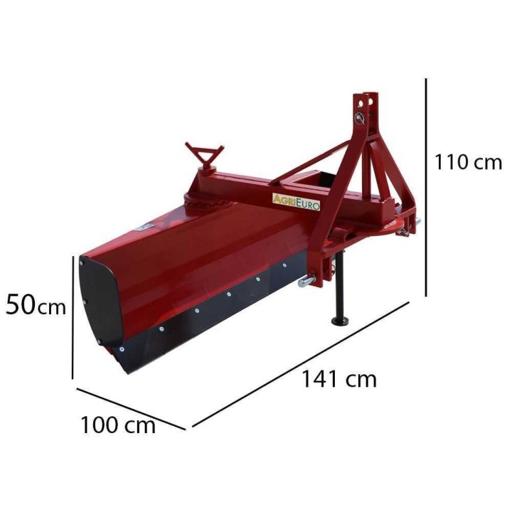 LLM140-tasoitusterä traktoriin, 140 cm, kääntyvä terä, 130 kg