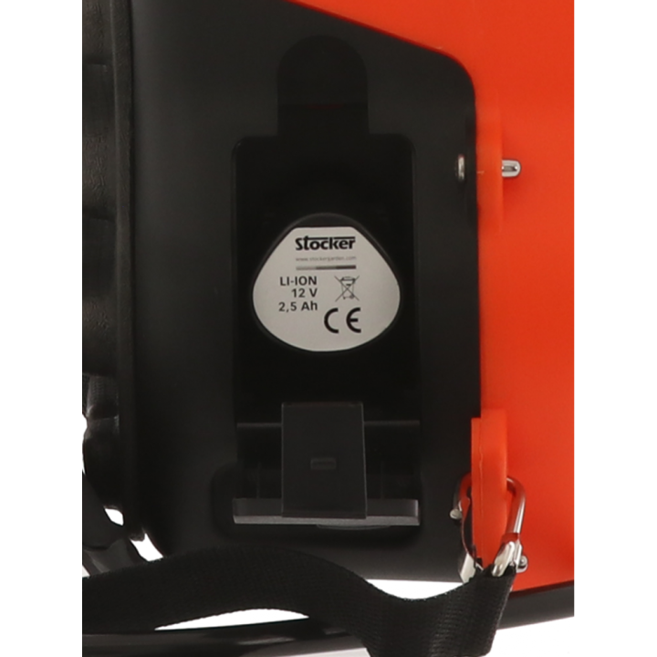 Stocker 237 akkukäyttöinen selkäruisku, 8 l, 12 V, 2,5 Ah
