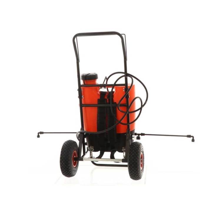 Stocker 1247 akkukäyttöinen selkäruisku trolley-kärryllä, 15 l, 12 V, 10 Ah
