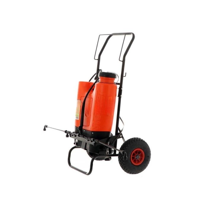 Stocker 1247 akkukäyttöinen selkäruisku trolley-kärryllä, 15 l, 12 V, 10 Ah