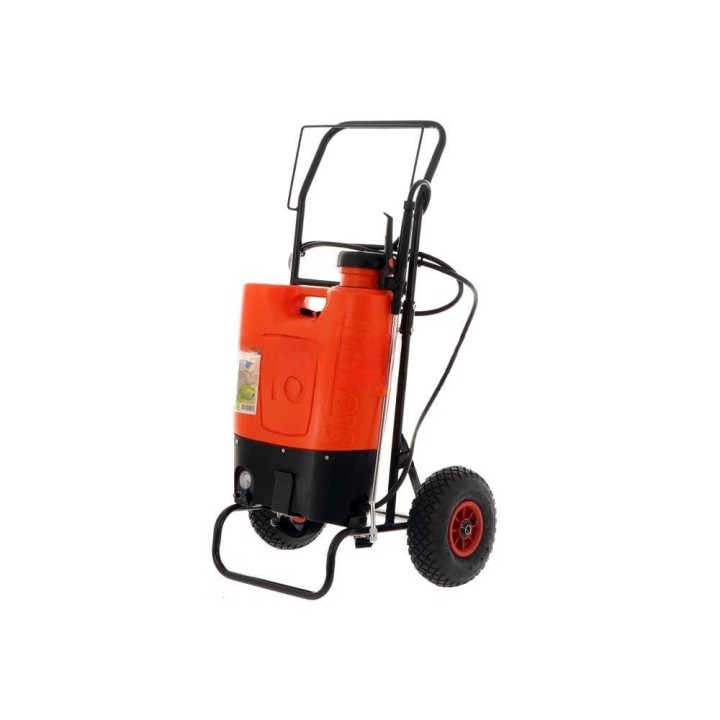 Stocker 1247 akkukäyttöinen selkäruisku trolley-kärryllä, 15 l, 12 V, 10 Ah