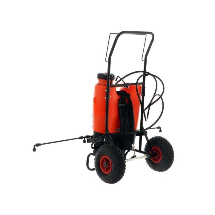 Stocker 1247 akkukäyttöinen selkäruisku trolley-kärryllä, 15 l, 12 V, 10 Ah