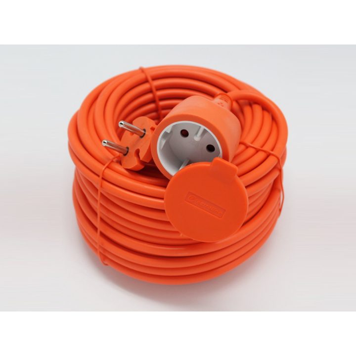 15 m sähköjohto pistorasian suojatulpalla, 1,5 mm², 16 A, 230 V, 3 200 W