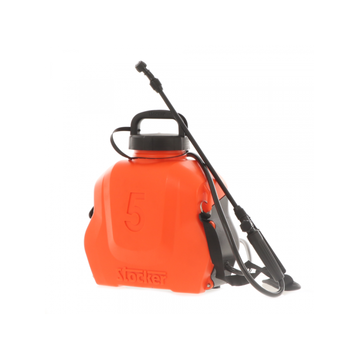 Stocker 230 akkukäyttöinen reppuruisku, 5 l, 12 V, 2,5 Ah, litiumakku