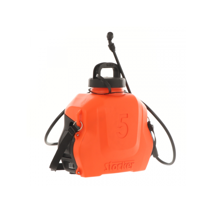 Stocker 230 akkukäyttöinen reppuruisku, 5 l, 12 V, 2,5 Ah, litiumakku