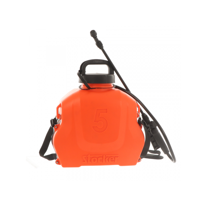 Stocker 230 akkukäyttöinen reppuruisku, 5 l, 12 V, 2,5 Ah, litiumakku
