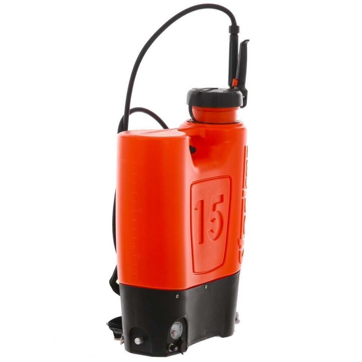 Stocker 247 akkukäyttöinen reppuruisku, 15 l, 5 bar, 12 V 10 Ah