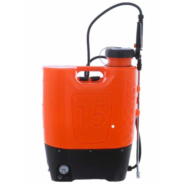 Stocker 247 akkukäyttöinen reppuruisku, 15 l, 5 bar, 12 V 10 Ah