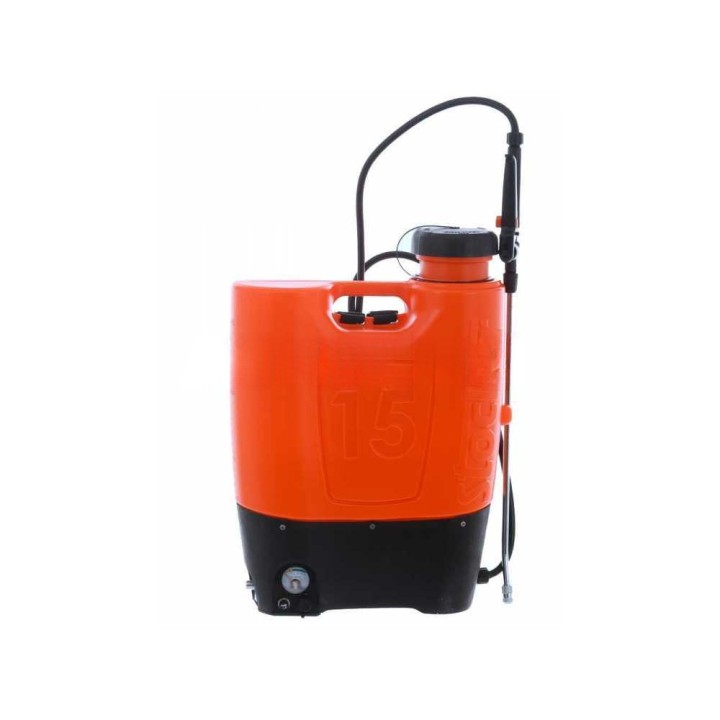 Stocker 247 akkukäyttöinen reppuruisku, 15 l, 5 bar, 12 V 10 Ah