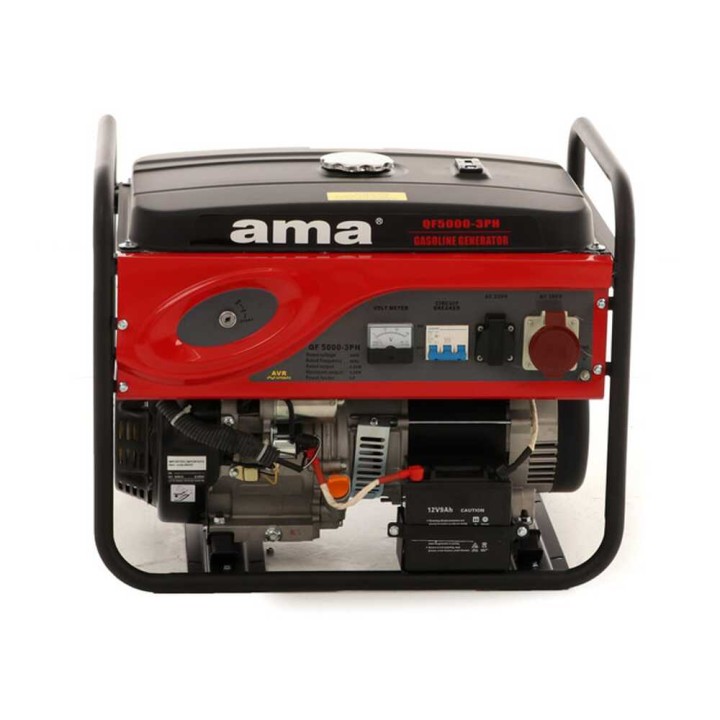 AMA QF5000 3PH kolmivaihegeneraattori, 5,5 kW, AVR, sähköinen käynnistys