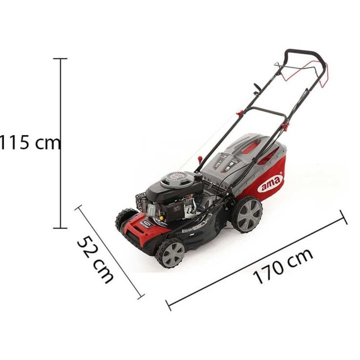 Ama NRT 52X -ruohonleikkuri, 196 cm³, 52 cm, 4 in 1, takaveto