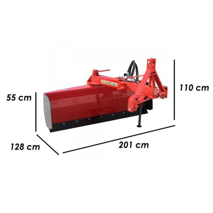 LLP200 hydraulinen tasausterä traktorille, 200 cm, raskas sarja