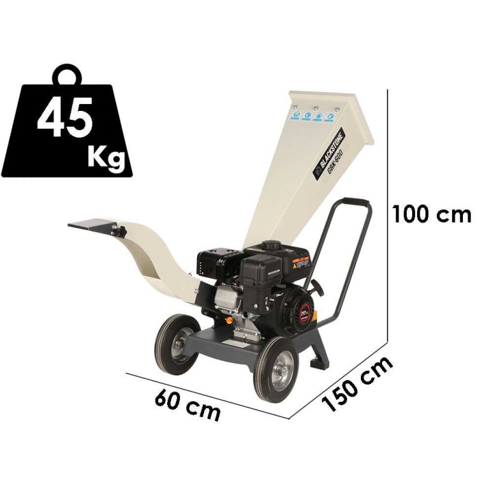 BlackStone GBK 600 -biotritururi, Loncin 7 HP, 50 mm