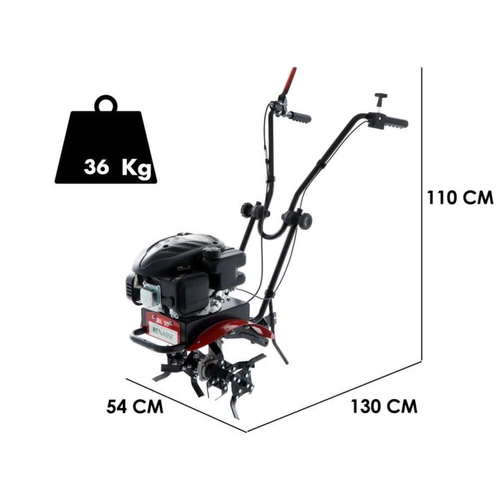 Benassi BL 20 -motojyrsin, 4,5 HP, Loncin LC1P65FE, 40 cm