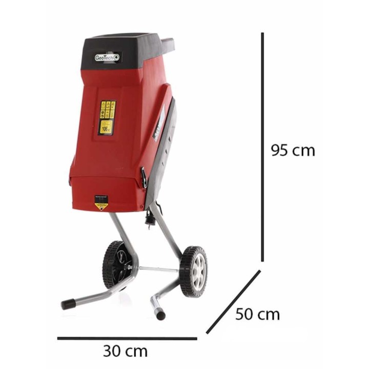 GeoTech ES 2450 BLADES sähköoksasilppuri, 2 400 W, 230 V, oksille 45 mm asti