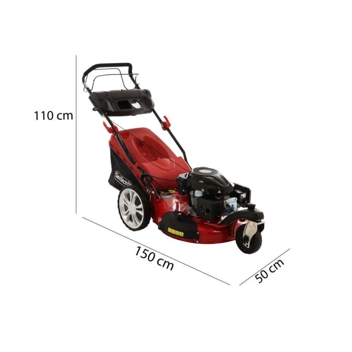 GeoTech Pro S53-3 BMSWG L200 vetävä ruohonleikkuri, 53 cm, 6,5 HP, kääntyvä etupyörä