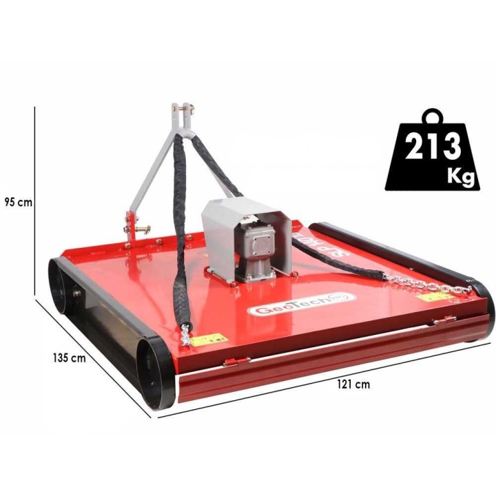 GeoTech Pro SLP 110 traktorimurskain, 110 cm, 2 terää, 18–25 HP