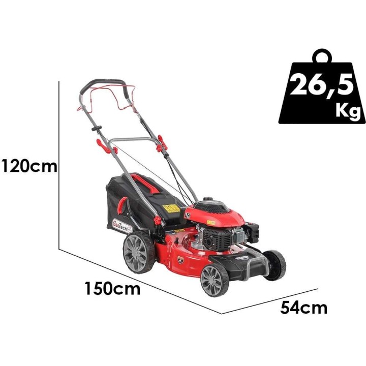 GeoTech Pro S46-140BG itsevetävä ruohonleikkuri, 141 cm³, 46 cm, 2-in-1