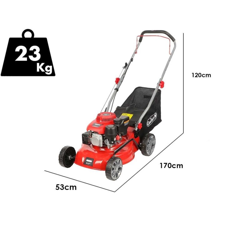 GeoTech S41-130 B bensiiniruohonleikkuri, 132 cm³, 41 cm, keruusäiliö 45 l