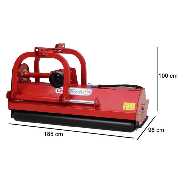 GeoTech Pro RMF140 traktorimurskain, 140 cm, hydraulinen sivusiirto, 40–45 HP