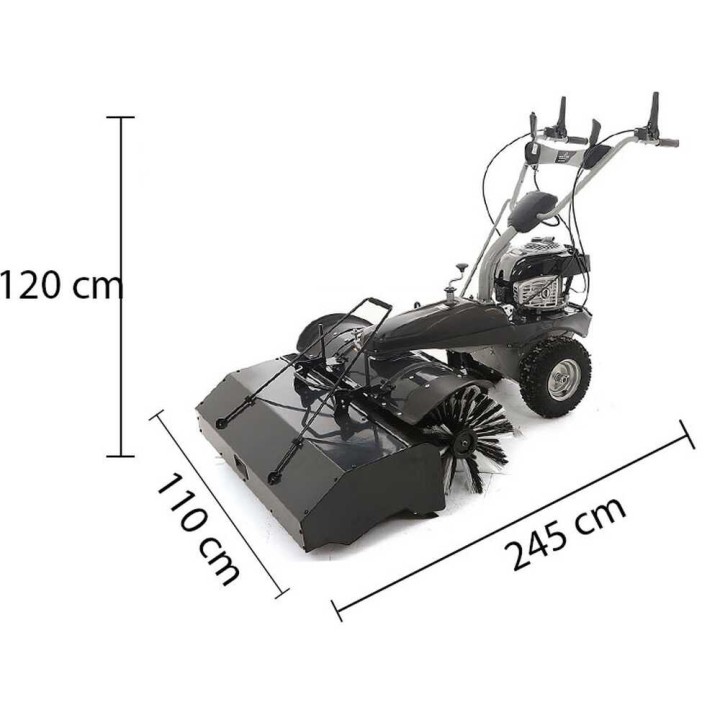 Blackstone GS100V-K vetävä polttomoottorikäyttöinen lakaisukone, 100 cm, keräyslaatikko