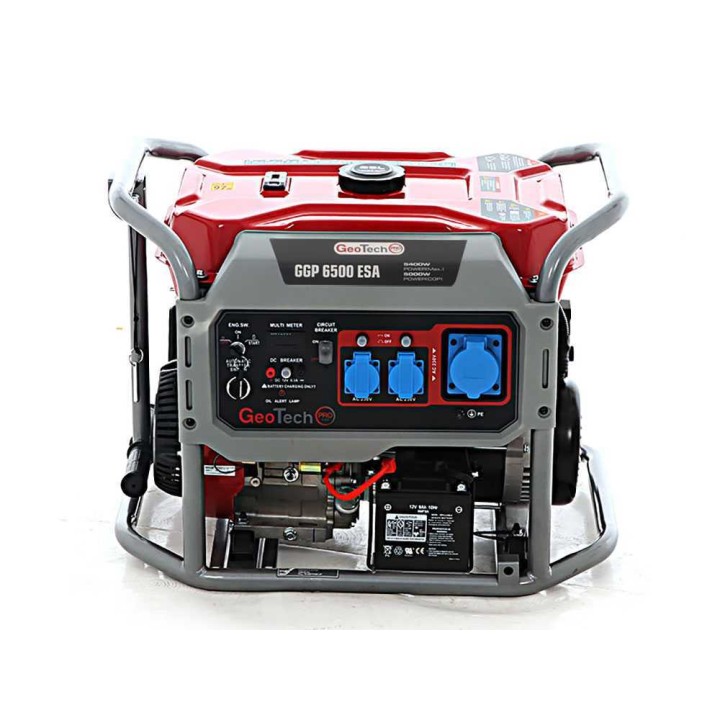 GeoTech Pro GGP 6500 ESA -bensiinigeneraattori, 5,4 kW, AVR, sähkökäynnistys