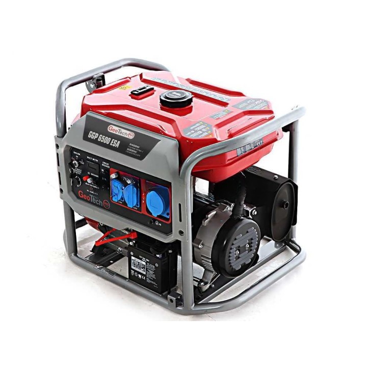 GeoTech Pro GGP 6500 ESA -bensiinigeneraattori, 5,4 kW, AVR, sähkökäynnistys