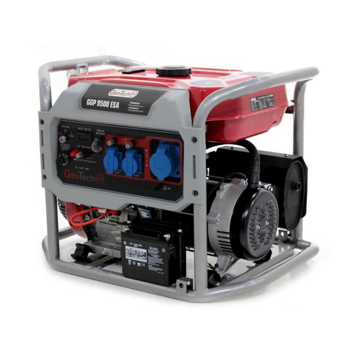GGP 9500 ESA bensiinikäyttöinen generaattori, 7,5 kW, 230 V, AVR, sähkökäynnistys