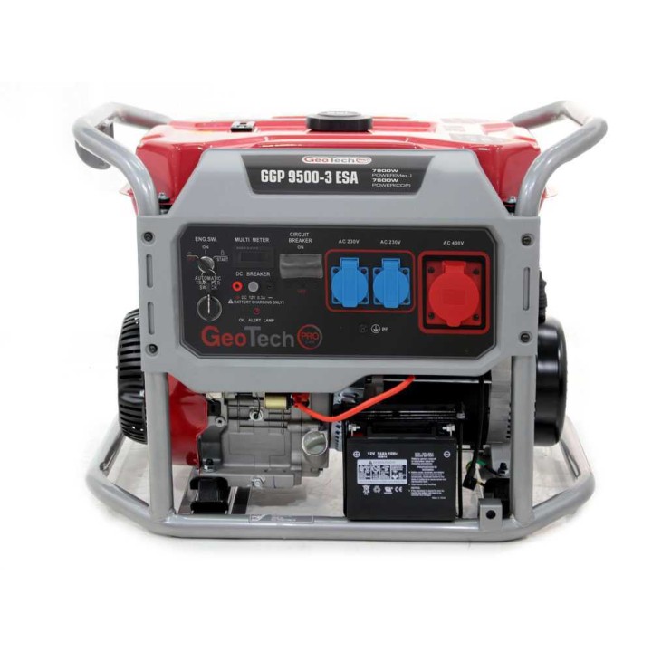 GeoTech Pro GGP 9500-3 ESA kolmivaihegeneraattori, 7,5 kW, AVR, ATS