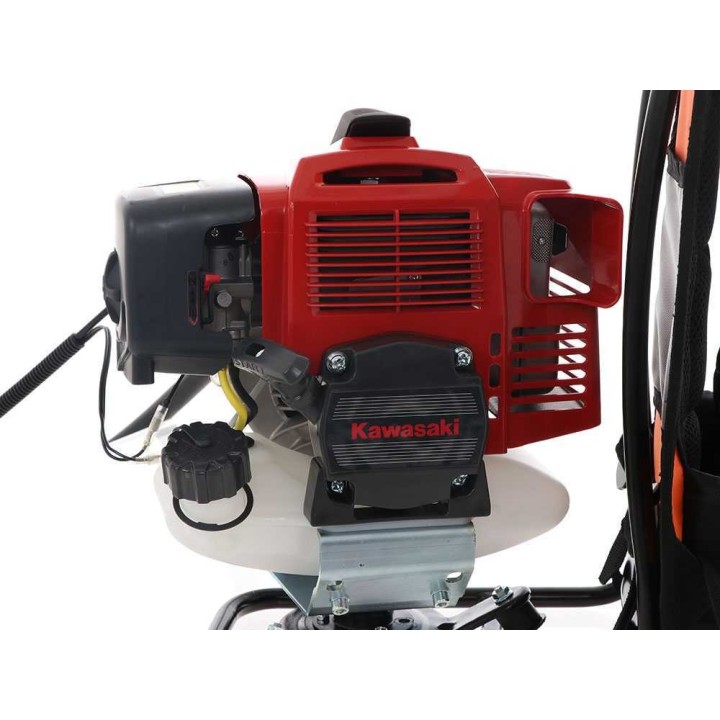 Attila ATJ53Z reppuruohotrimmeri, Kawasaki TJ 53 E, 53,2 cm³, 2,7 HP