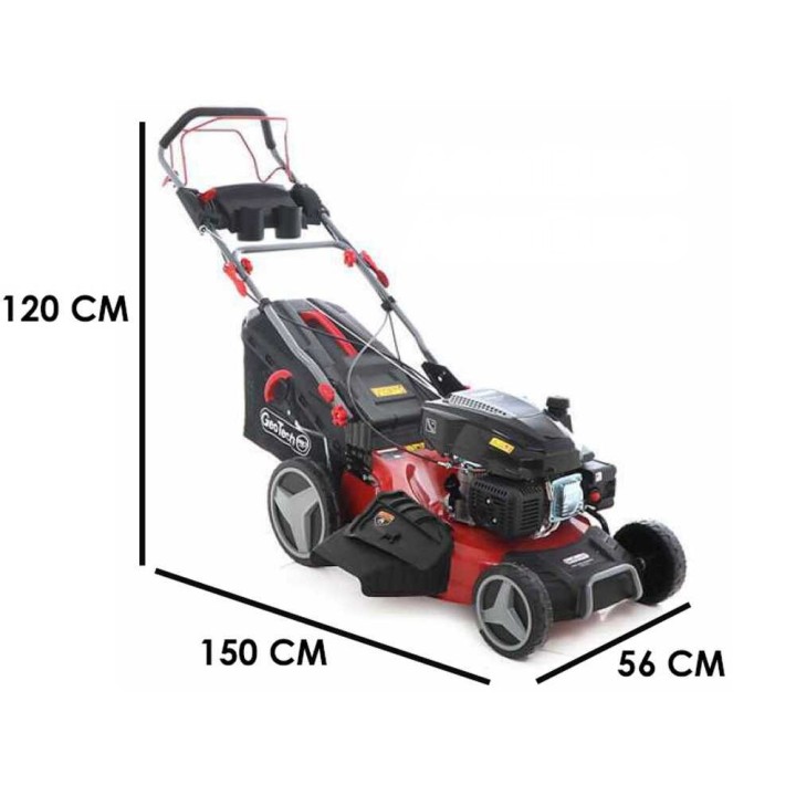 GeoTech Pro S53-225 BMSGW vetävä bensiinikäyttöinen ruohonleikkuri, 224 cm³, 53 cm