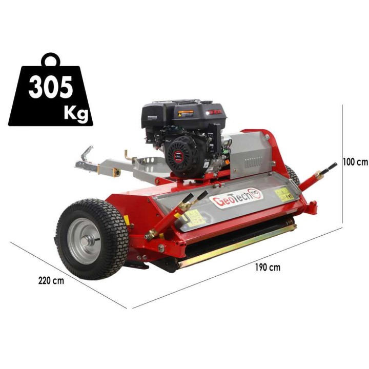 GeoTech Pro GTRB120 vedettävä ruohomurskain quadille, Loncin G 420 FD, 115 cm