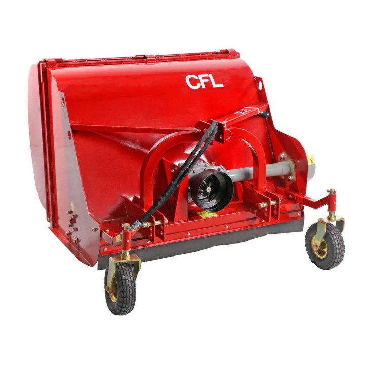 GeoTech Pro CFL160 traktorimurskain keruusäiliöllä, 160 cm, 35–40 HP