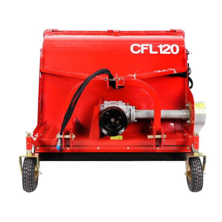 GeoTech Pro CFL120 traktorimurskain keruusäiliöllä, 120 cm, 30–35 HP