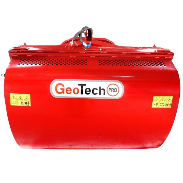 GeoTech Pro CFL120 traktorimurskain keruusäiliöllä, 120 cm, 30–35 HP