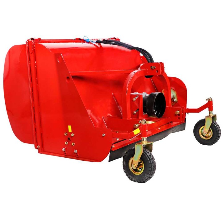 GeoTech Pro CFL120 traktorimurskain keruusäiliöllä, 120 cm, 30–35 HP