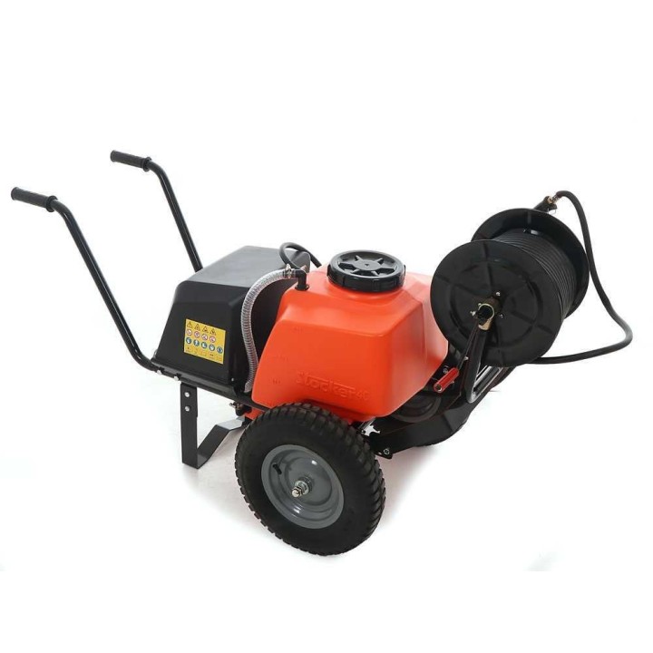 Stocker Art. 301 akkukäyttöinen ruiskupumppu kärryllä, 40 l, 12 V