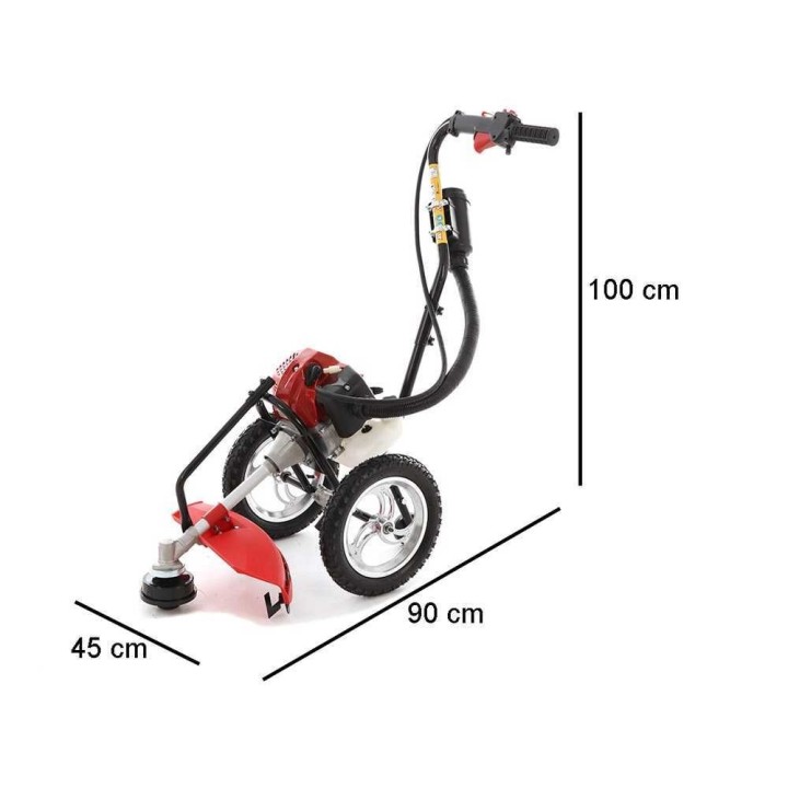 GeoTech WBC 520 pyörällinen raivaussaha, 52 cm³, 2 HP, 30 cm