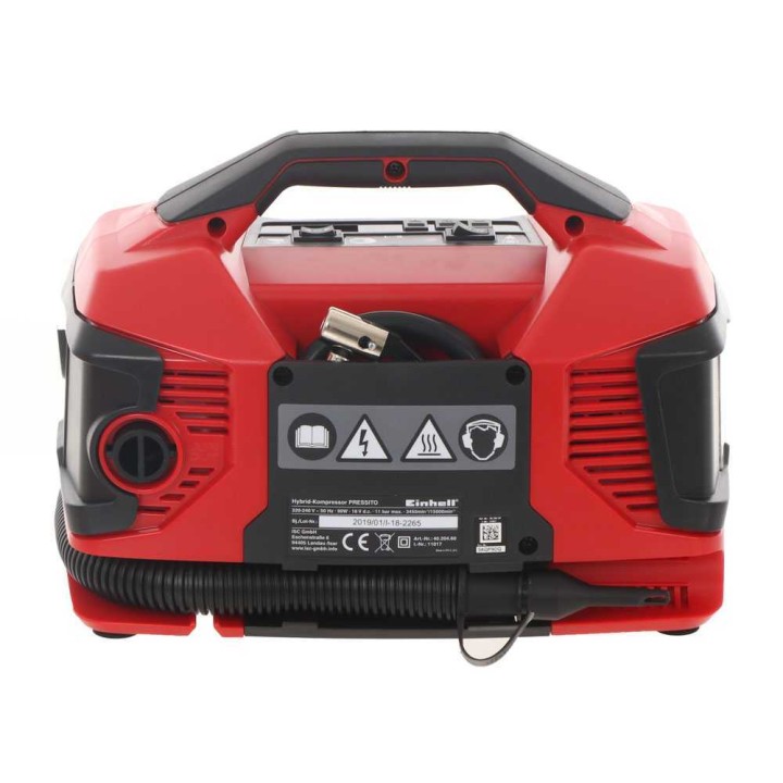 Einhell Pressito TE-AC 18711 LiAC akkukompressori, 11 bar, 21 l/min, ilman akkua ja laturia