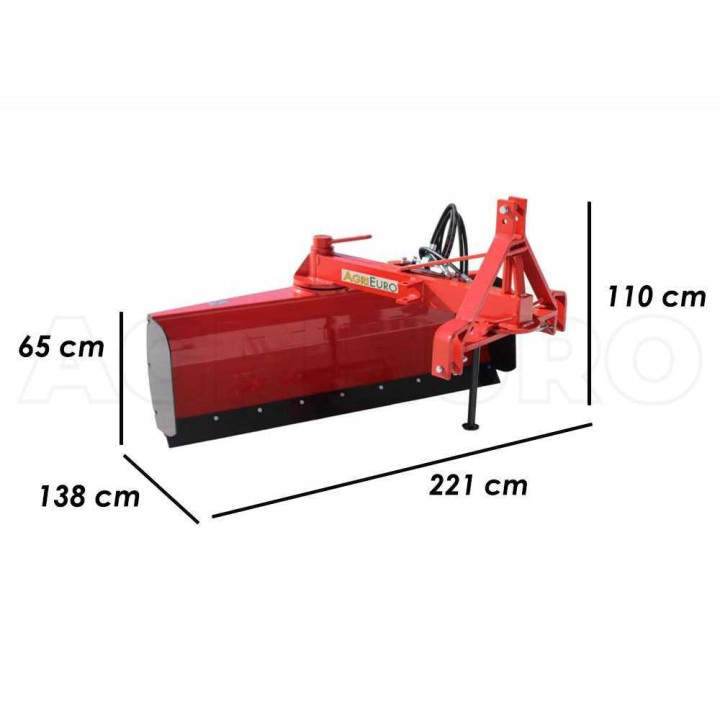 LLP220 hydraulinen tasauslana traktoriin, 220 cm, raskas sarja