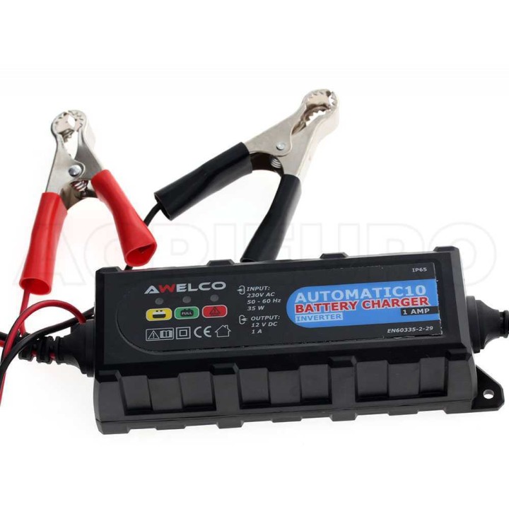 Awelco Automatic10 akkulaturi ja ylläpitolaturi, 12 V, 2–30 Ah, 35 W