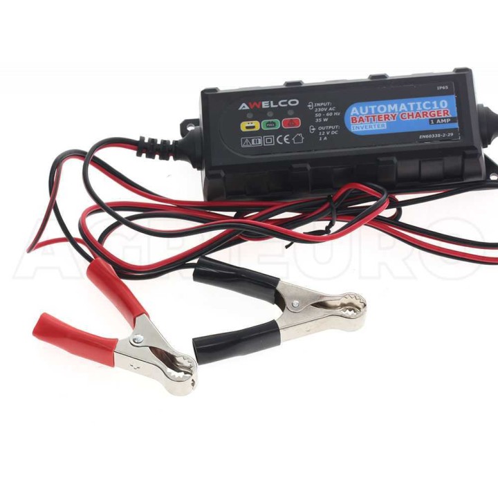 Awelco Automatic10 akkulaturi ja ylläpitolaturi, 12 V, 2–30 Ah, 35 W