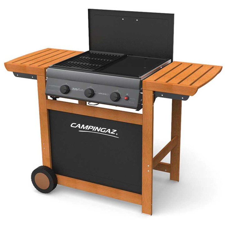 Campingaz Adelaide 3 Woody Dualgas kaasugrilli 3 poltinta 14 kW nestekaasu tai metaani