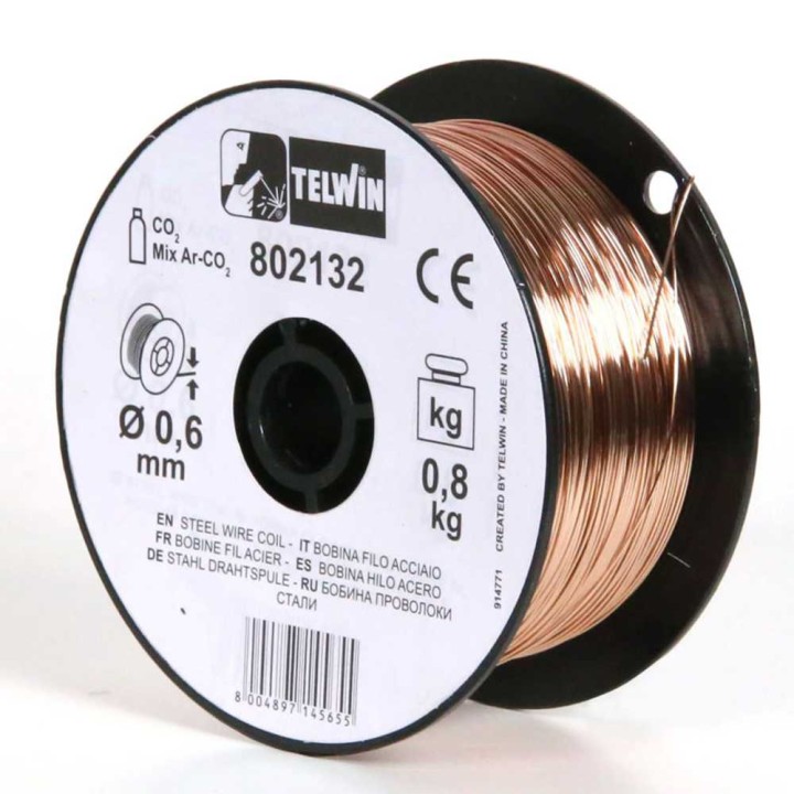 Telwin teräslankakela 0 6 mm 0 8 kg