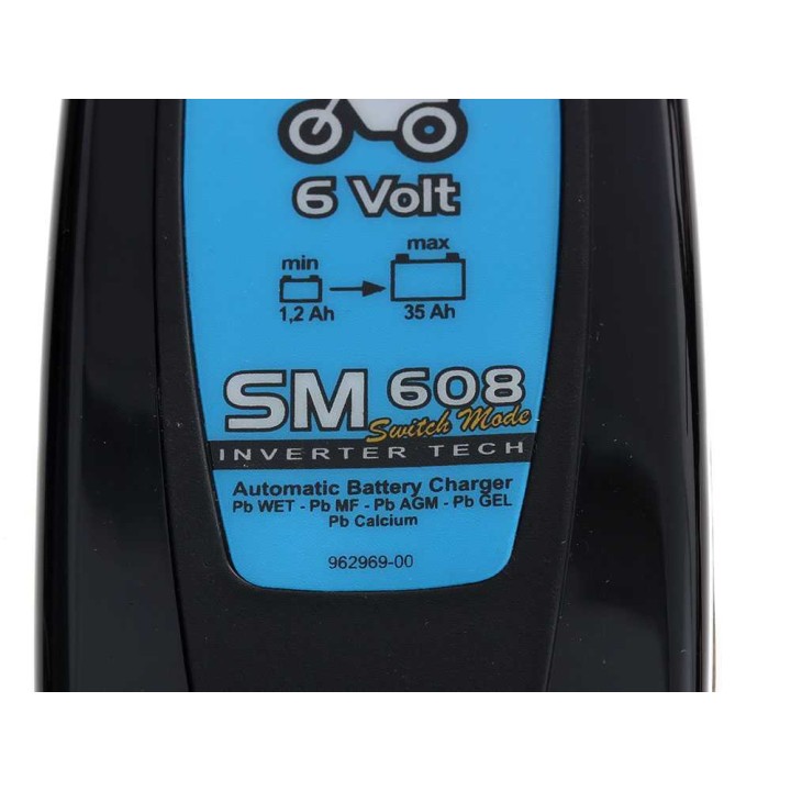 Deca SM 608 automaattinen akkulaturi, 6 V, 1,2–35 Ah, 8 W
